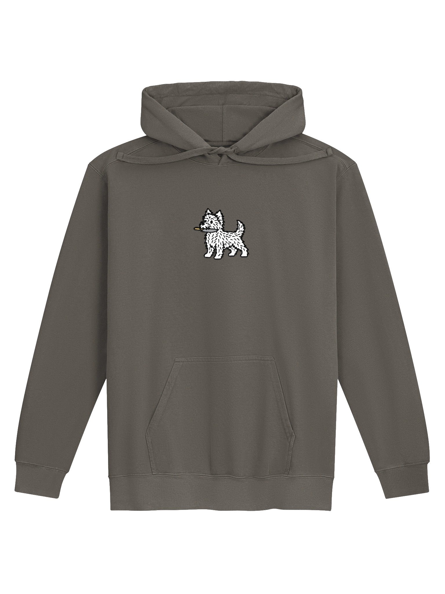 Funny Chibi-Style Cairn Terrier(White) Embroidered Premium Hoodie product image (4)