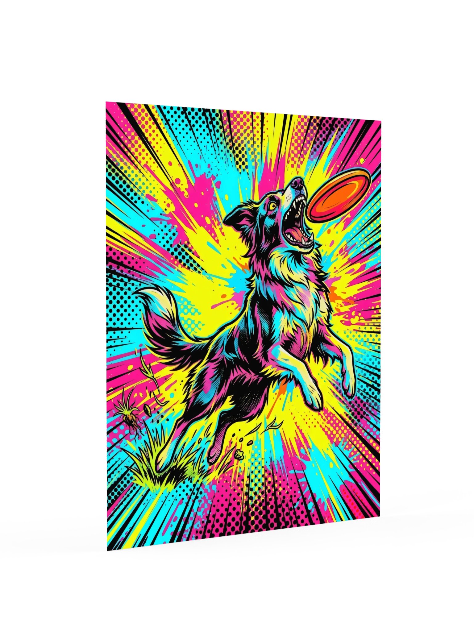 Frisbee Collie Poster product image (16)