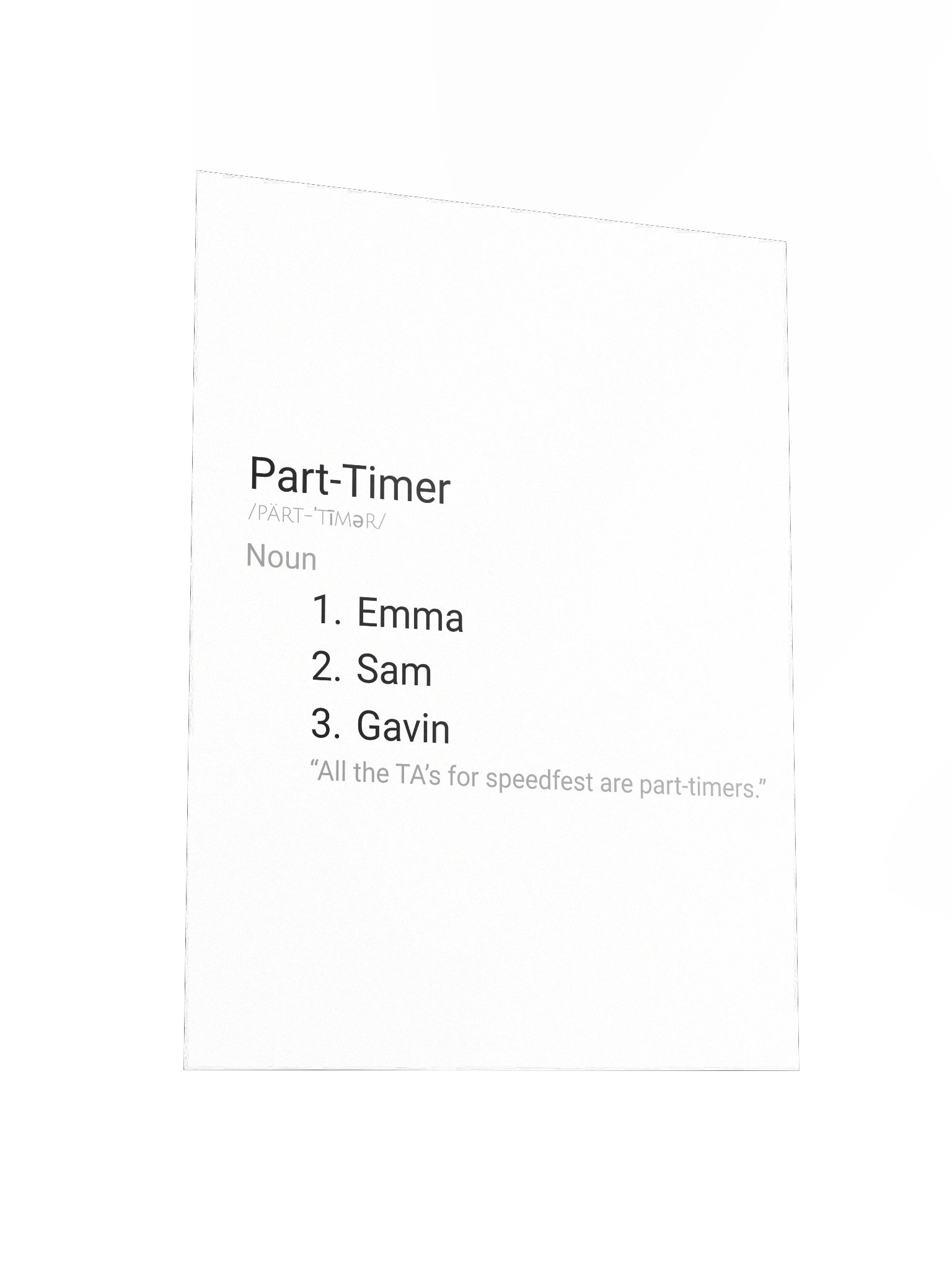 Part Timer Poster product image (3)