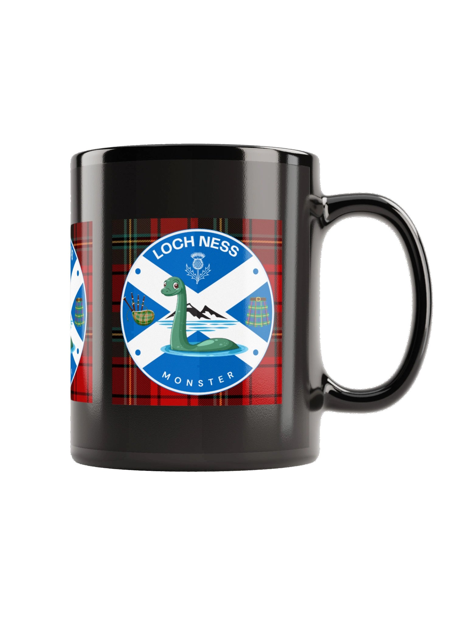 Loch Ness Monster Plaid Mug product image (6)