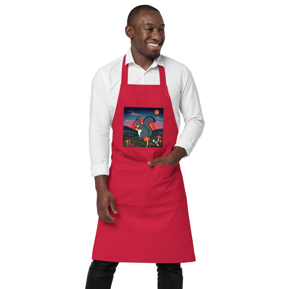 Whimsical Squirrel Adventure Apron product image (1)
