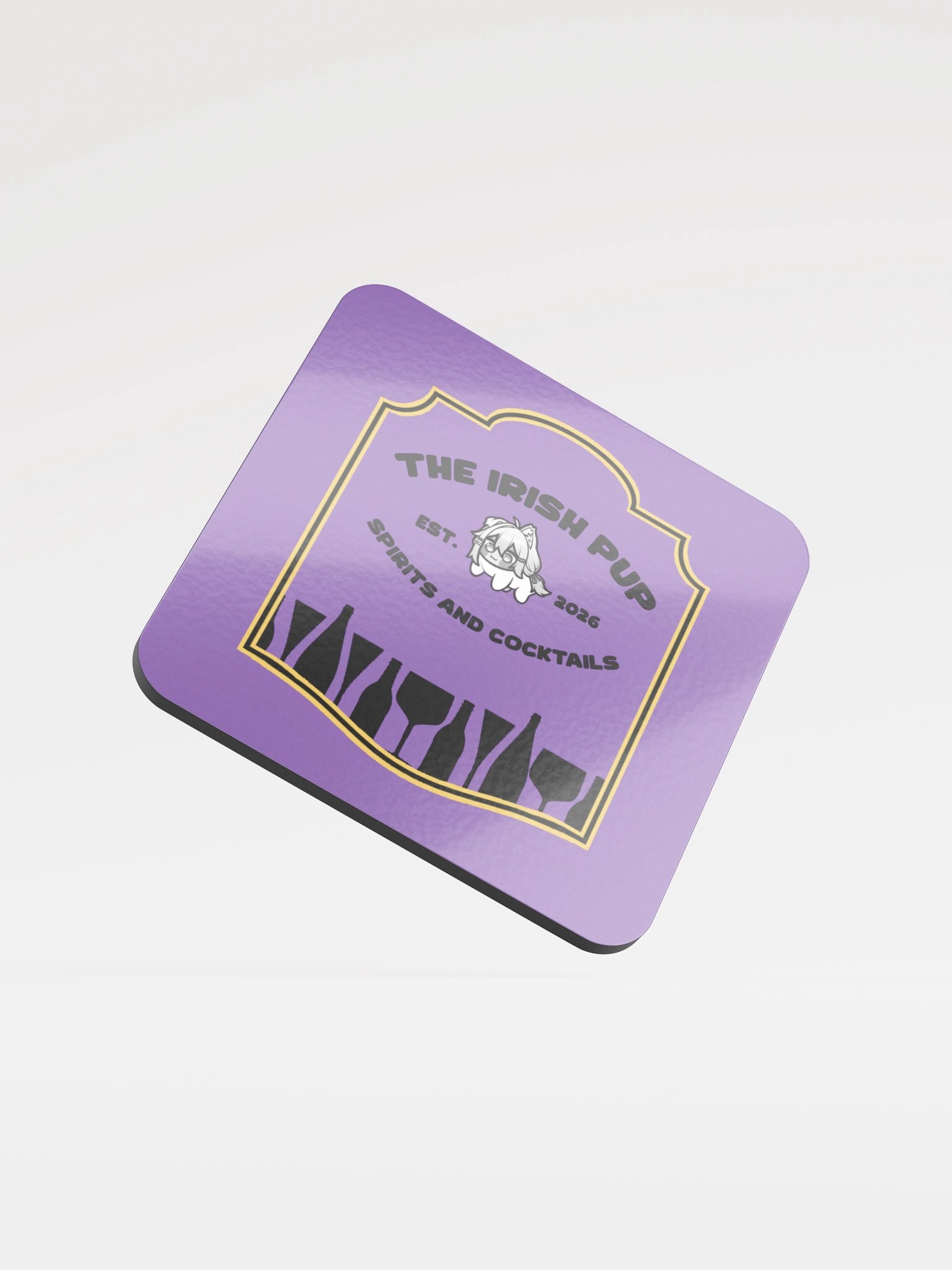 The Irish Pup Glossed Coaster product image (1)