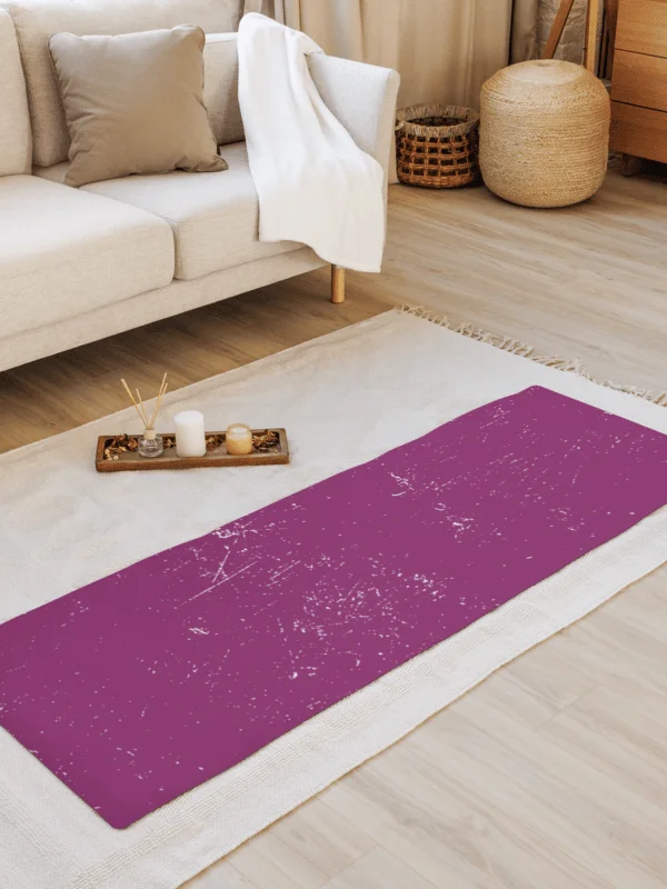 "A39" Magenta Speckle Texture Yoga Mat product image (2)