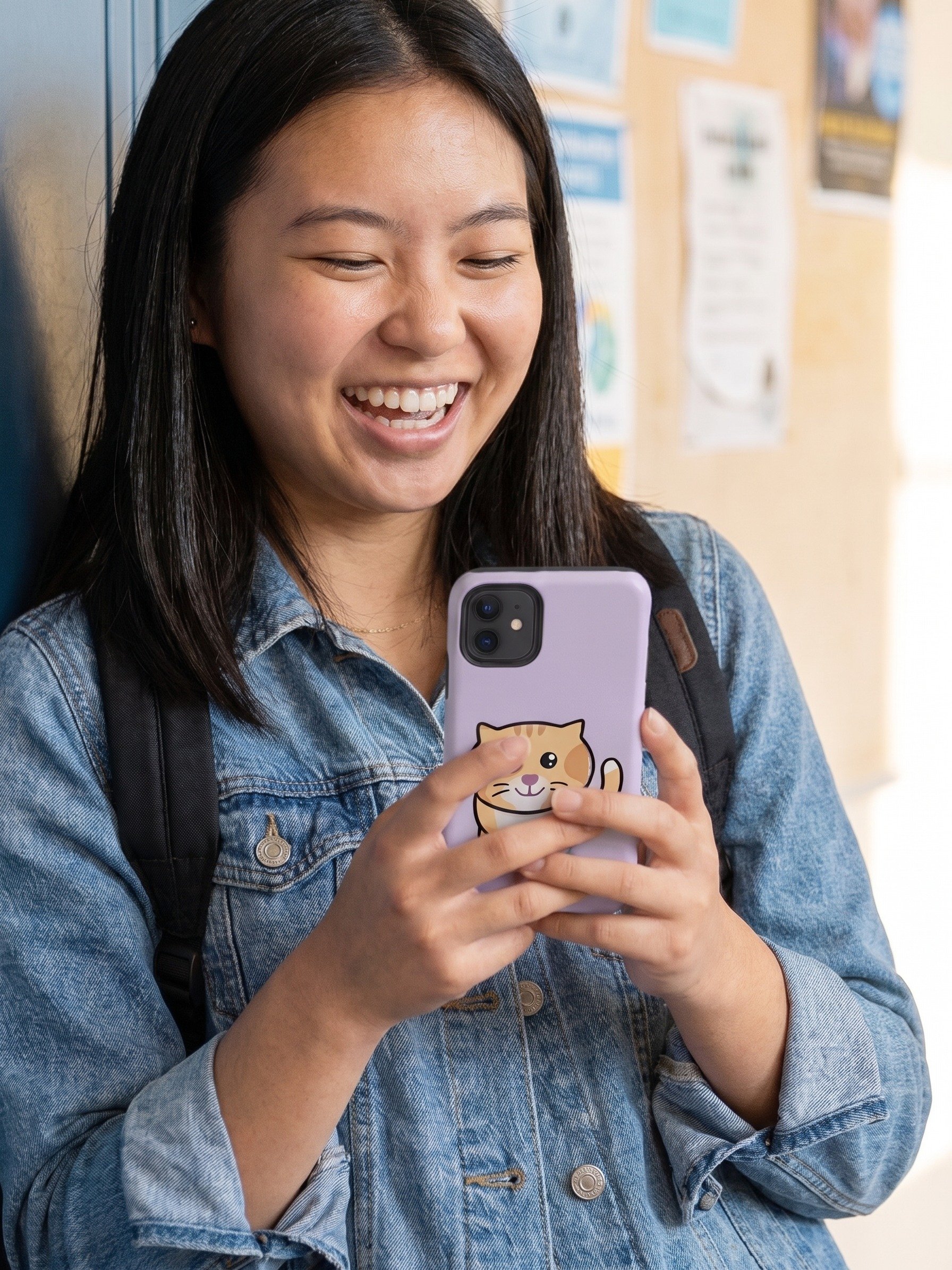 Yogii Kitty Cat iPhone case - Light Purple product image (101)