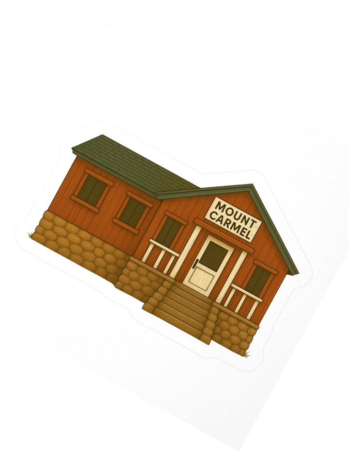 Cabin Mount Carmel Sticker product image (2)