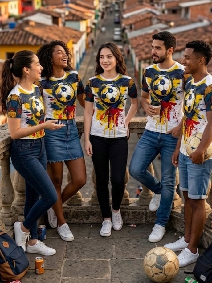 Colombia Fantasy Football Womens T Shirt product image (2)