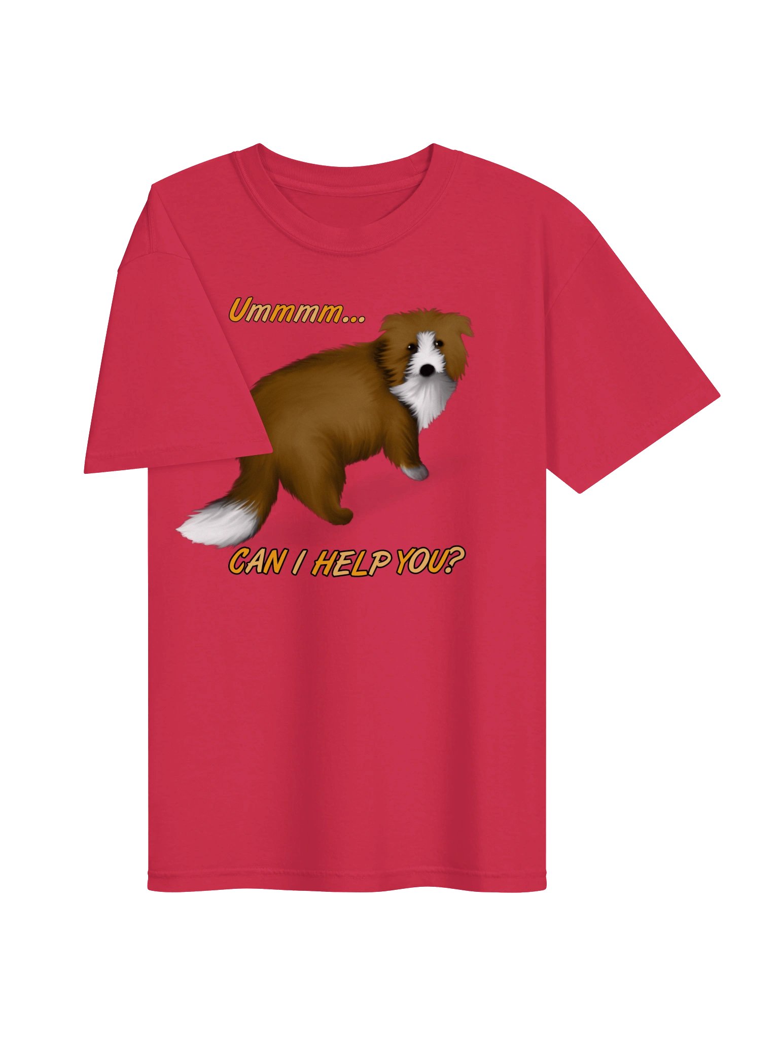 Dog "Ummm... Can I Help You?" T-Shirt. Men's Comfort Colors Garment-Dyed Heavyweight T-Shirt product image (2)