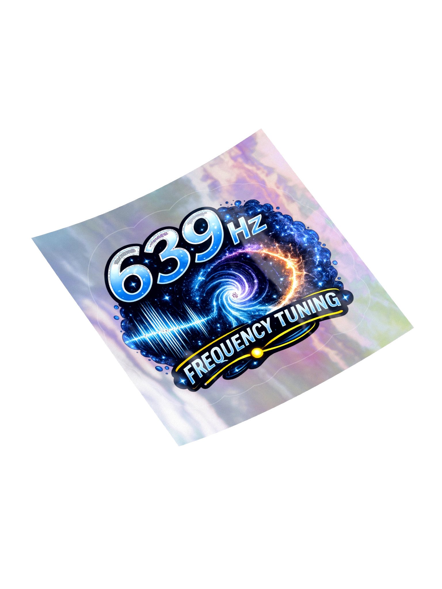 639 Hz Frequency Sticker on Holographic backing product image (10)