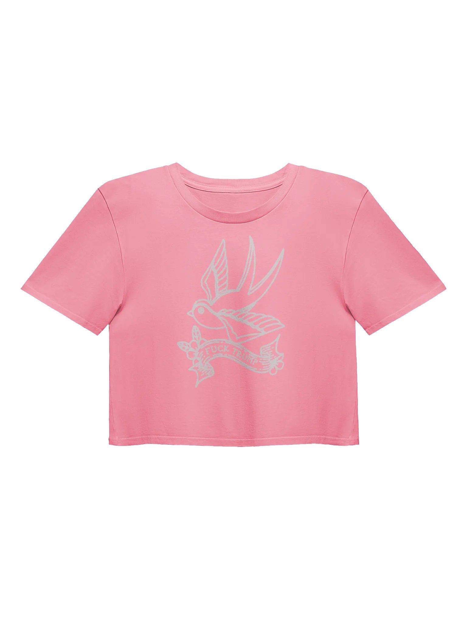 F*ck Trump Tattoo Sparrow Cropped T-shirt product image (1)