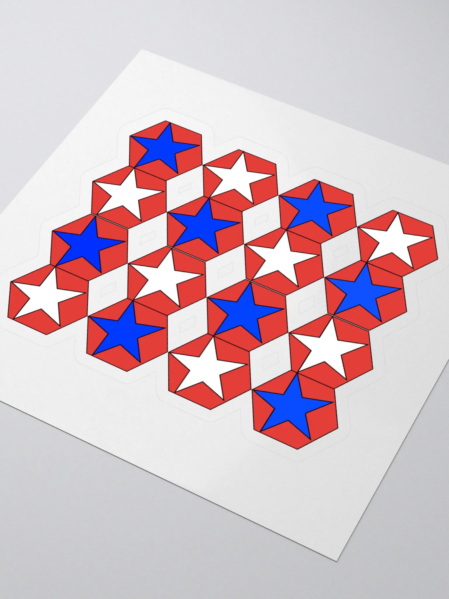 Stars Within Hexagons - Geometrical Design Sticker product image (3)