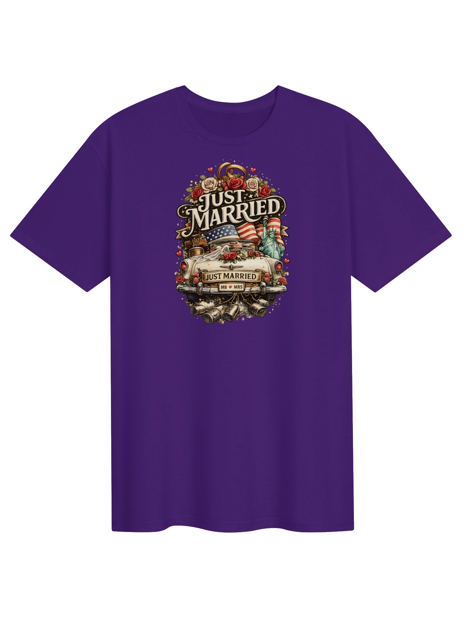 Just Married Newlywed Tee product image (3)