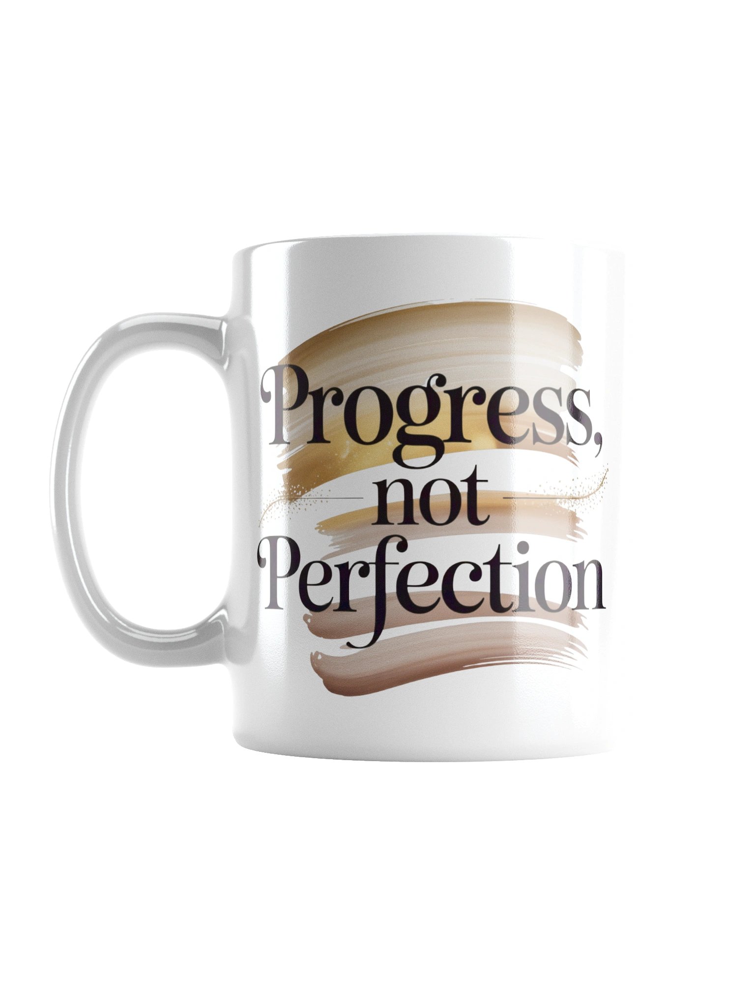 Progress Not Perfection Coffee Mug – Motivational Quote Gift product image (1)
