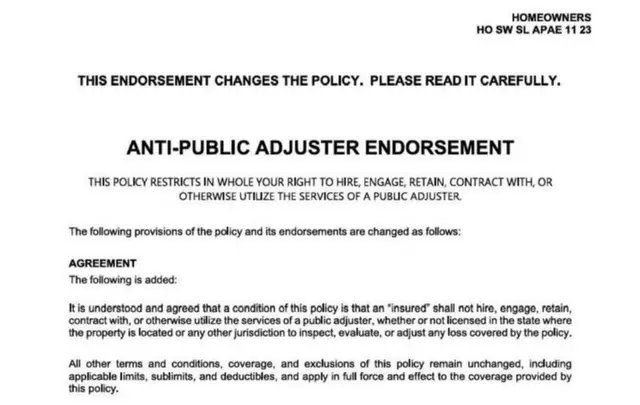 Can someone verify if this is real? #publicadjuster 