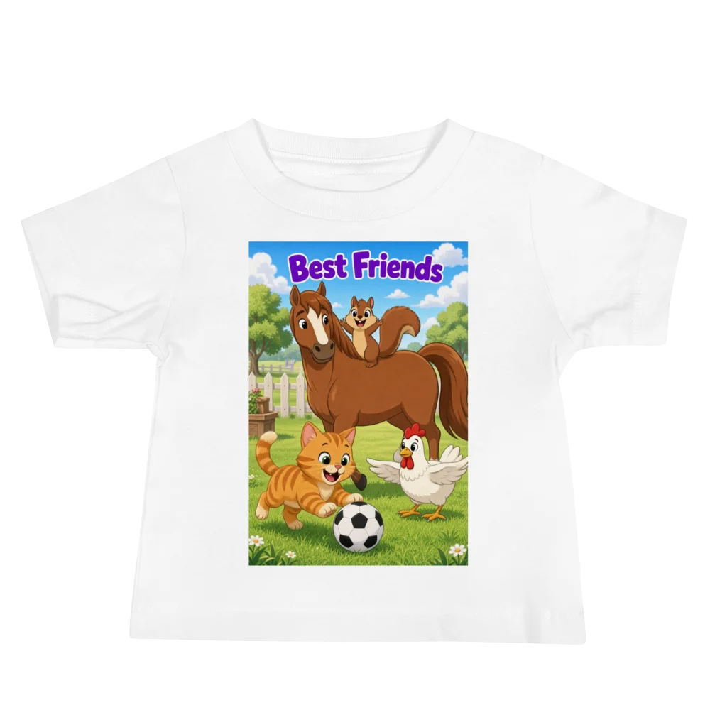 Best Friends Farmyard Friends Baby Tee product image (2)