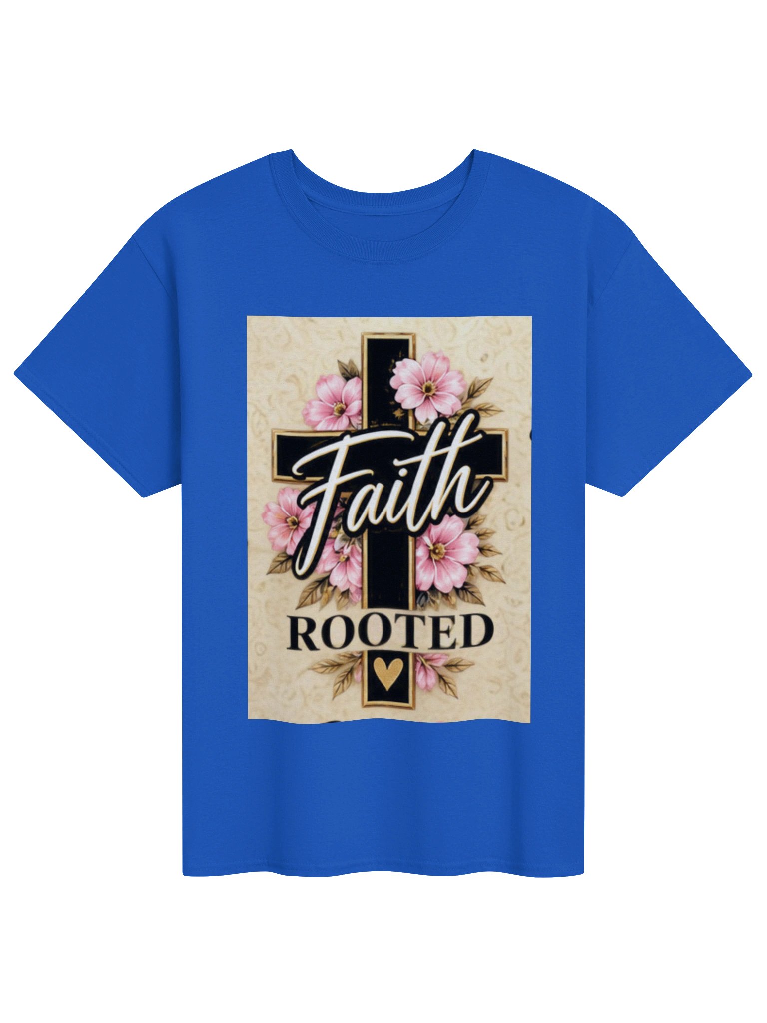 Faith Rooted Floral Cross Tee product image (1)