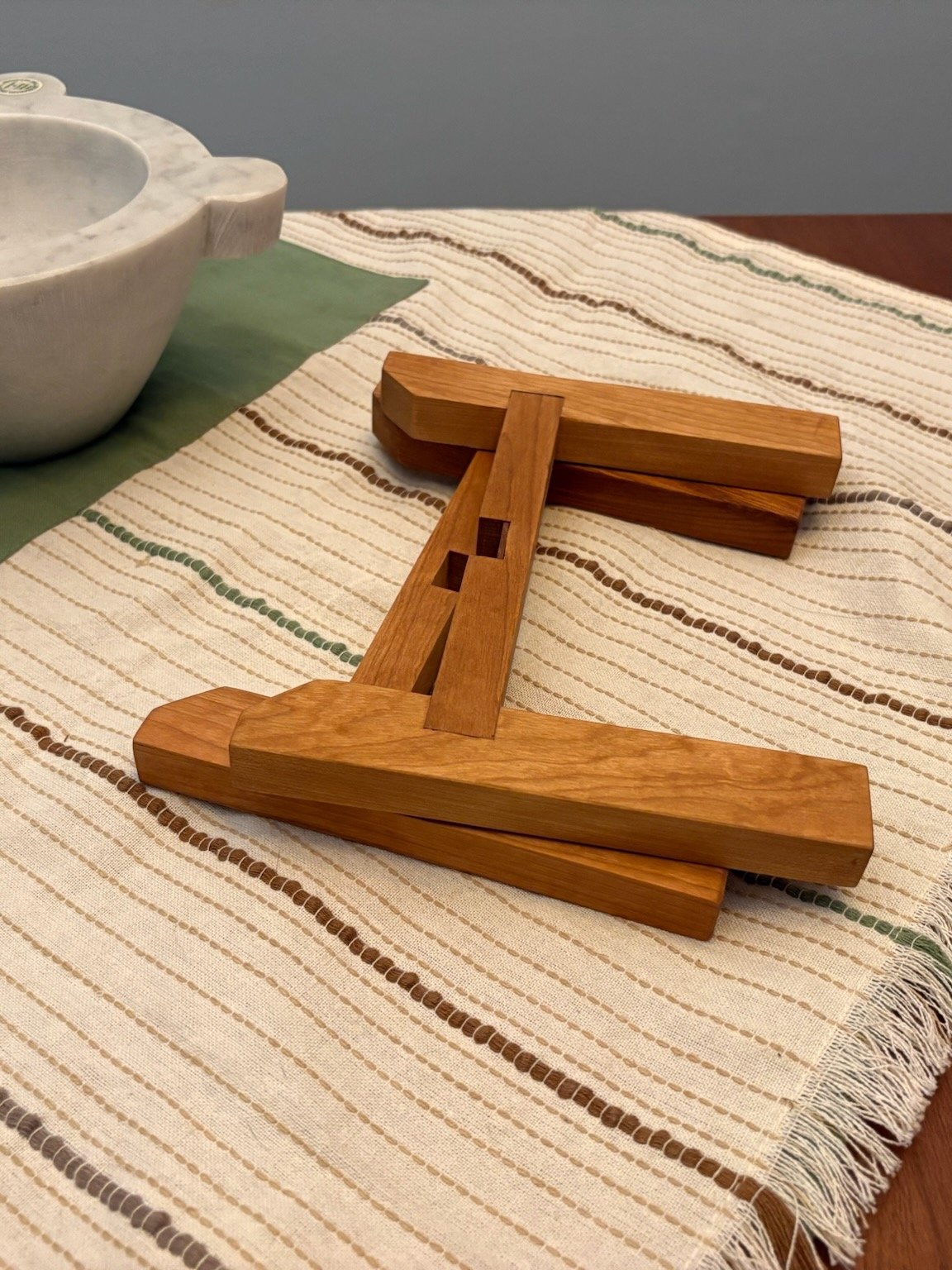 Cherry Wood Plant Stand product image (2)
