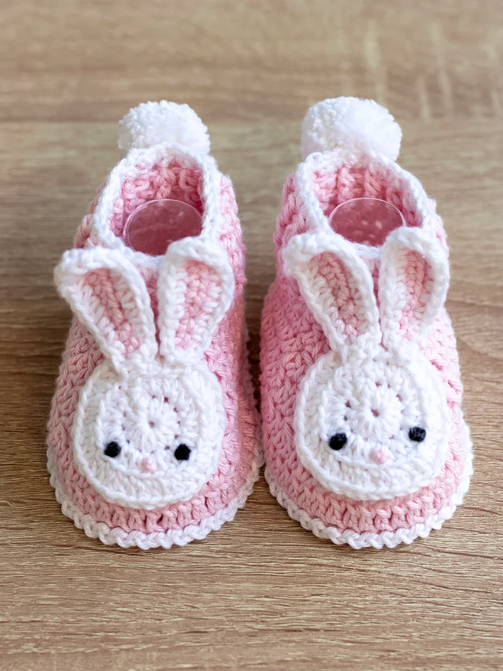 Bunny Baby Booties Crochet Pattern product image (1)