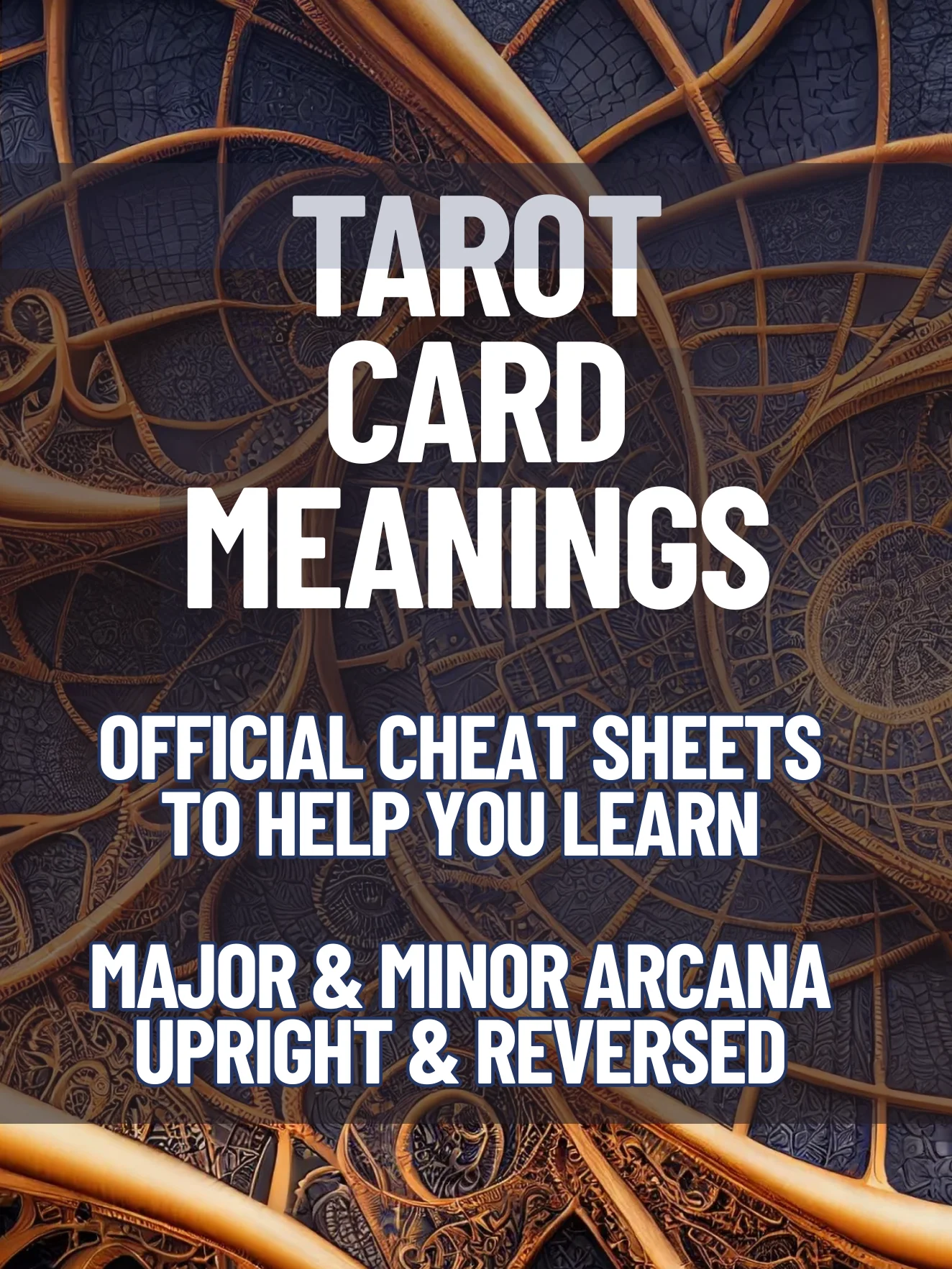 Tarot Meanings Cheat Sheets - MINOR & MAJOR ARCANA product image (1)