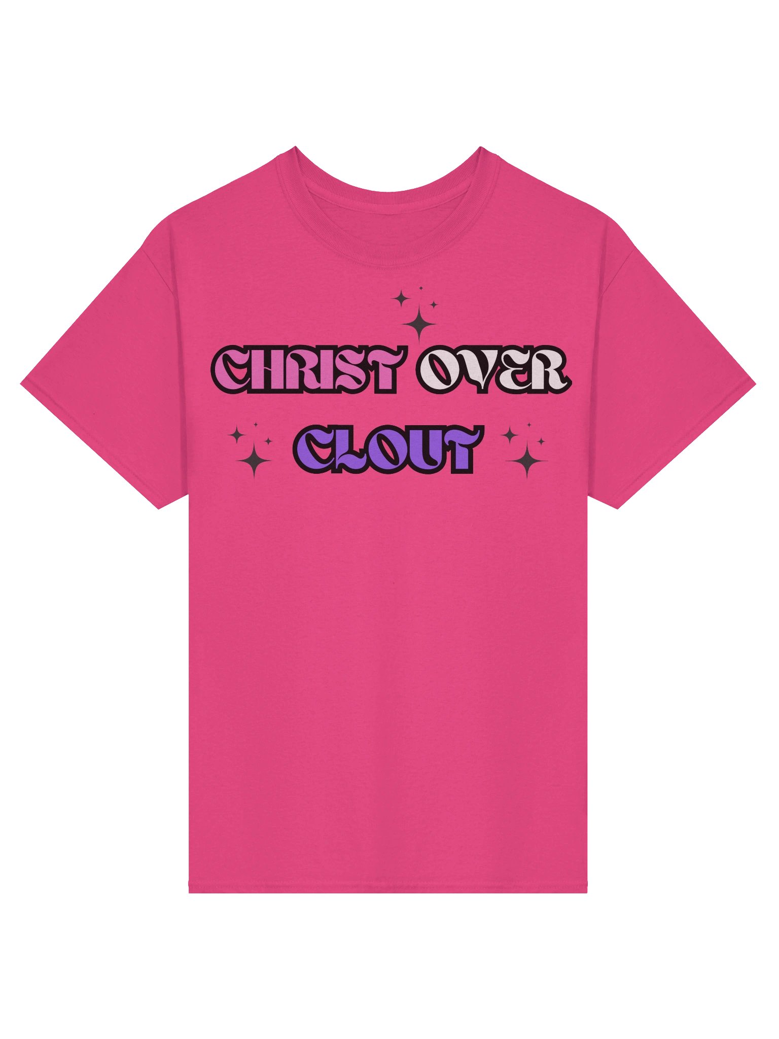Christ Over Clout Christian T Shirt Faith Based Apparel Bold Kingdom Statement Christian Clothing product image (1)