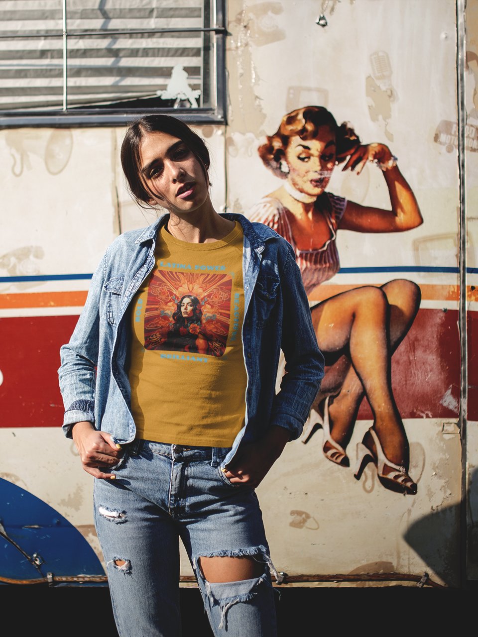 Latina Inspirational Power Floral T-Shirt product image (38)