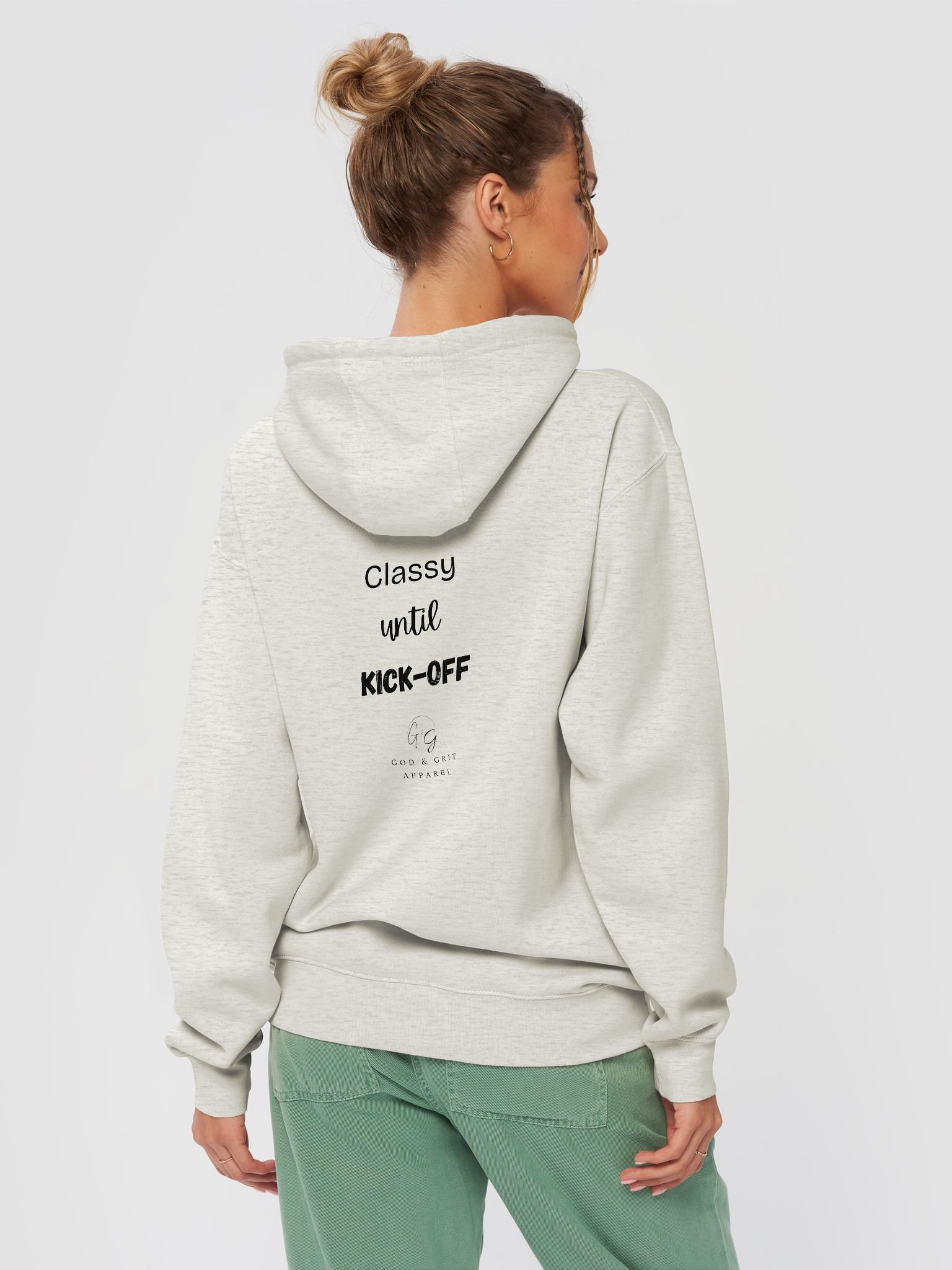 Football Mama Classy Until Kick-Off Hoodie product image (4)