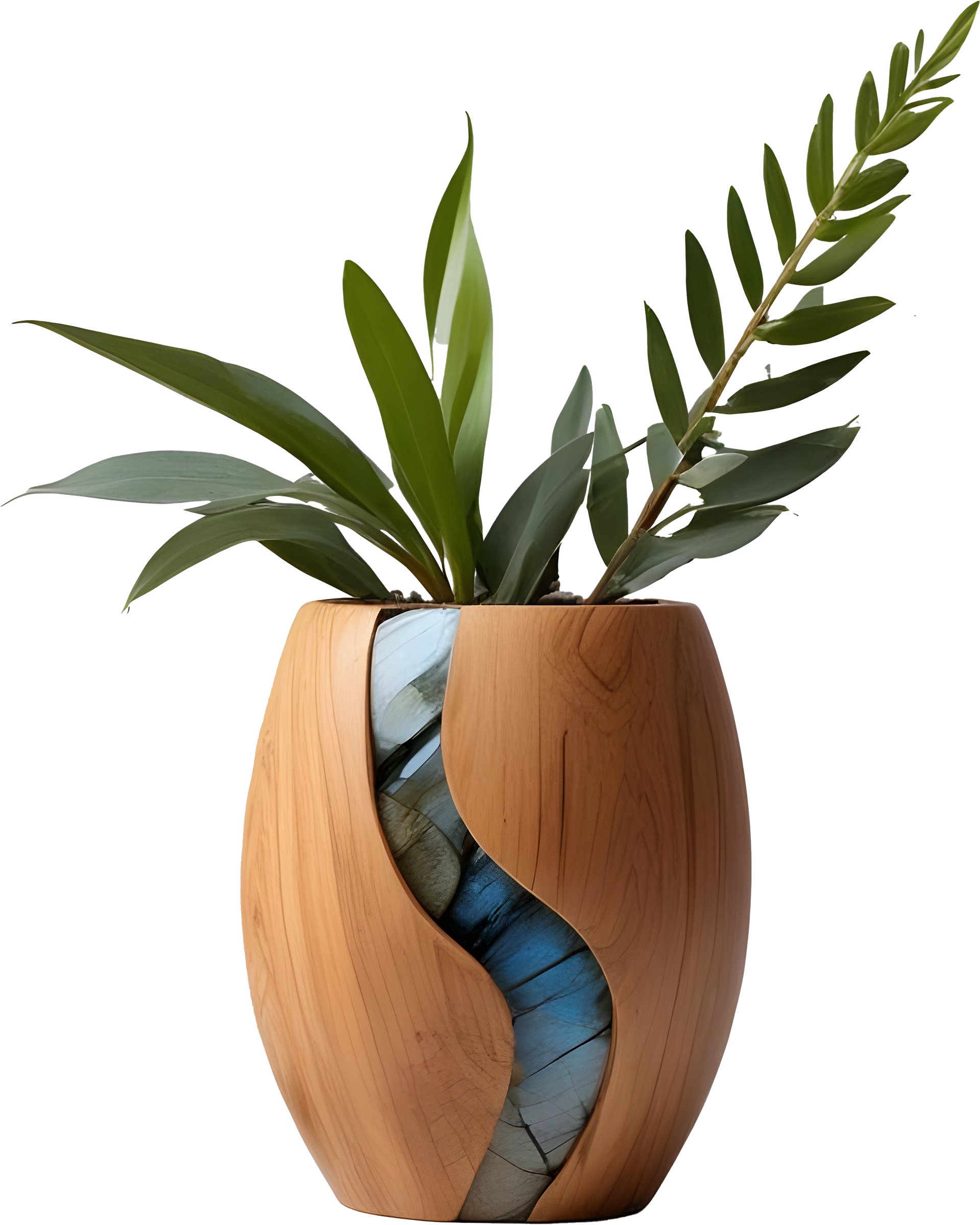 Woodland Flow – Boho Rustic Vase PNG product image (1)