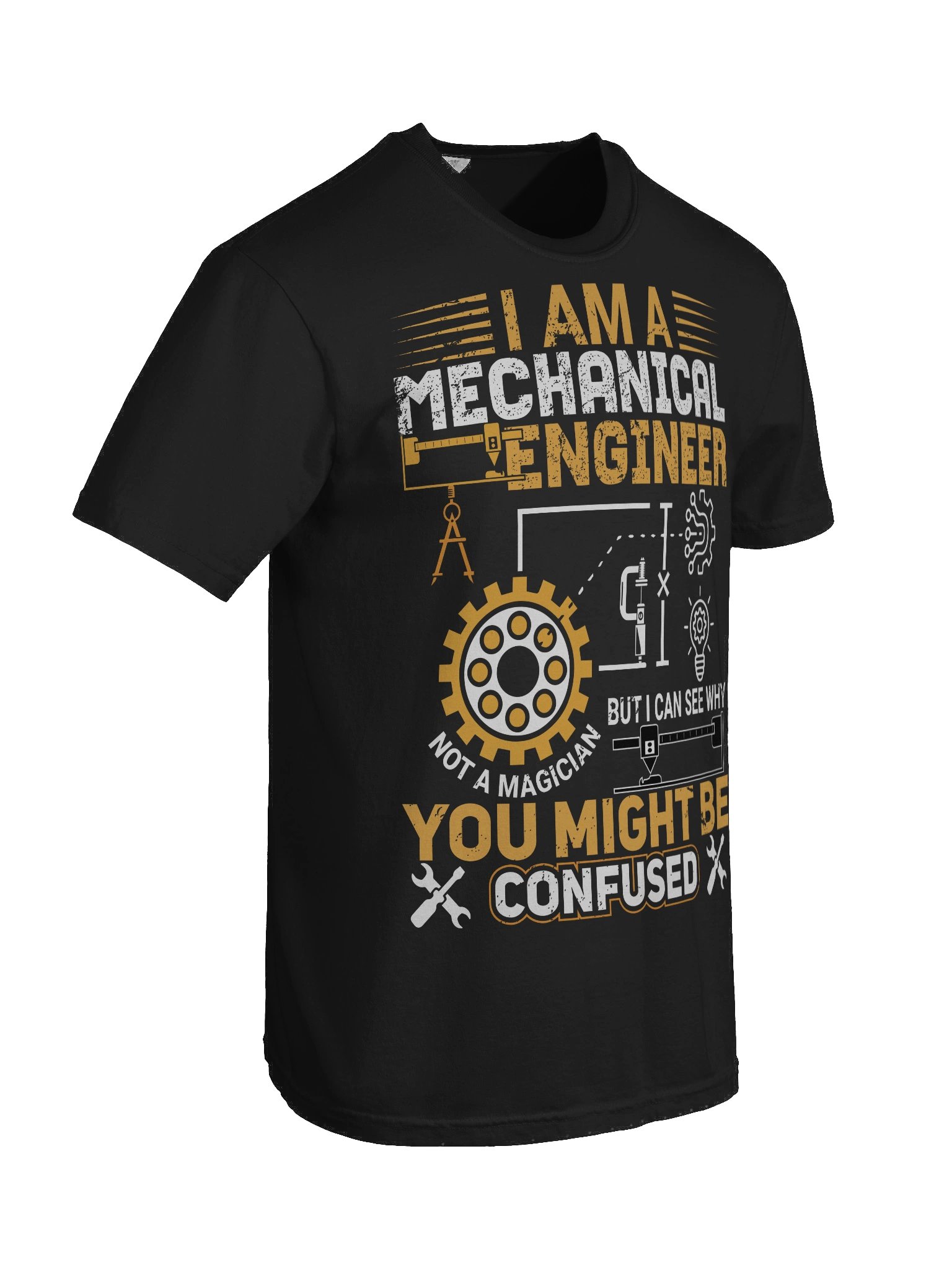 I Am a Mechanical Engineer, Not A Magicien V-Neck Tee, Funny Engineer Shirt, Gift for Engineers, Unisex Logic Tee, Engineering Humor Top product image (8)
