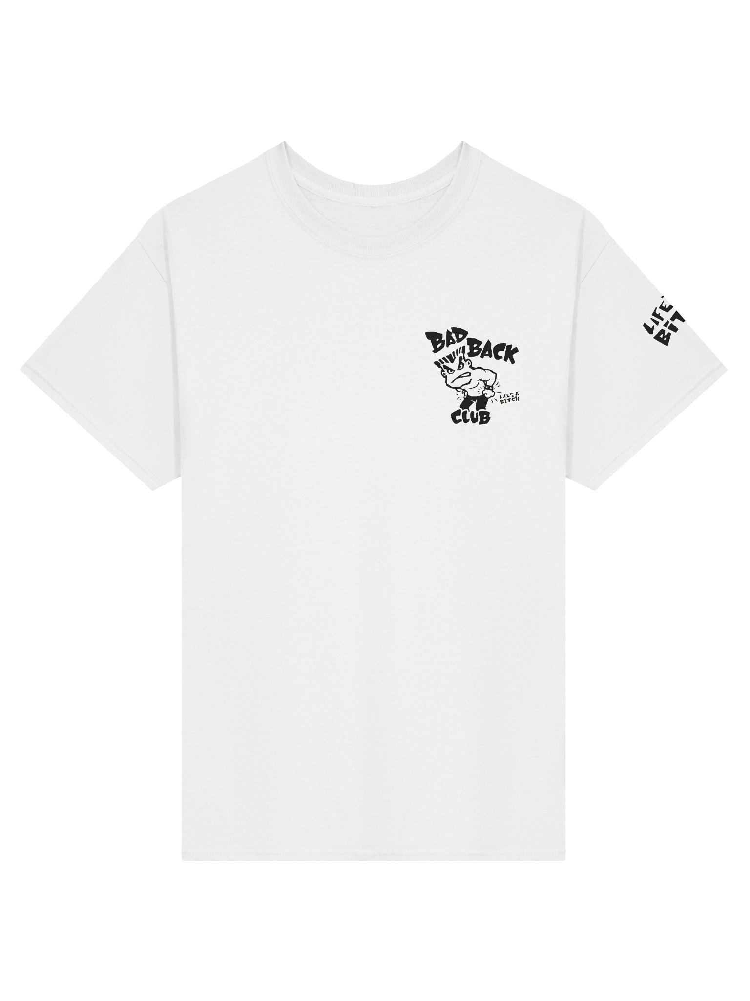 Bad Back Club Small Logo - White T Shirt product image (1)