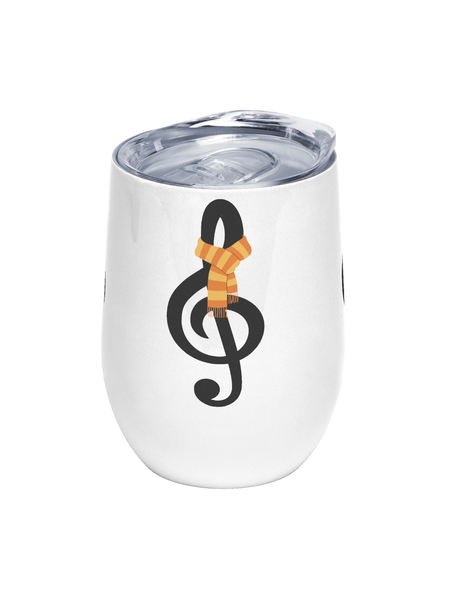 Harmonious Treble Clef Wine Tumbler product image (1)