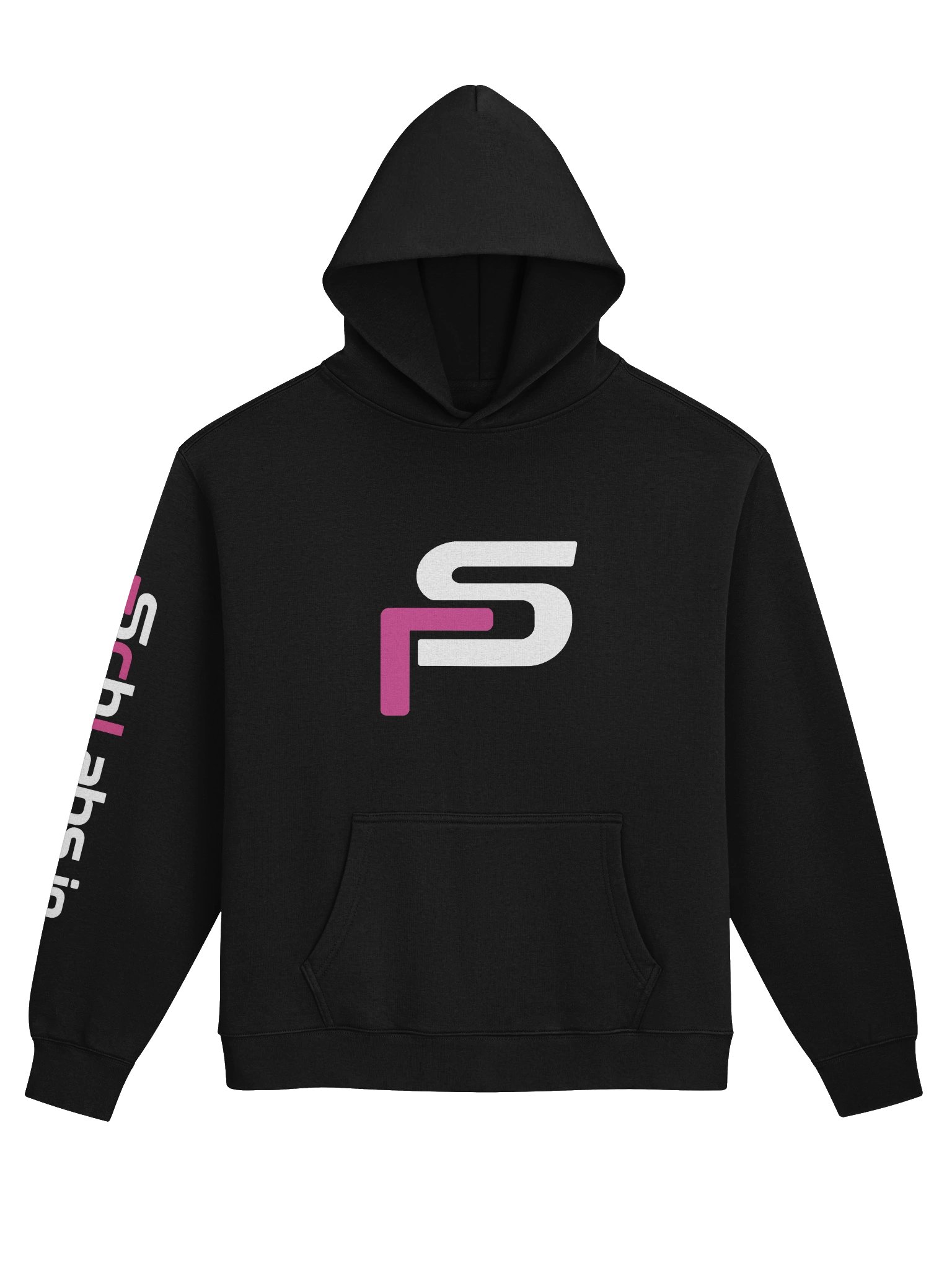 SchLabs Signature Hoodie — Pink & White product image (1)