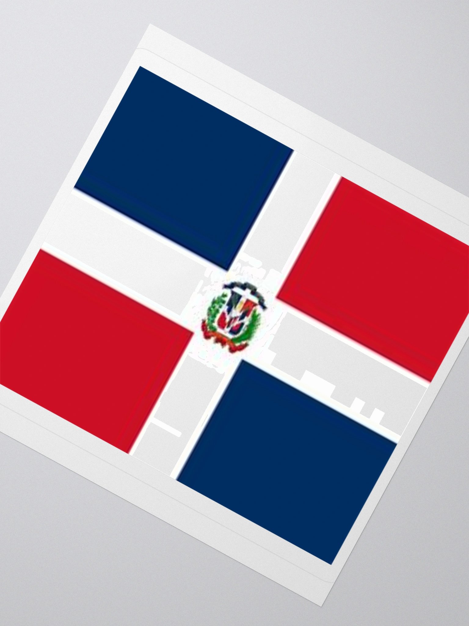 Dominican Republic Flag Sticker | Coat of Arms Design | Durable Vinyl | 3 Sizes product image (4)