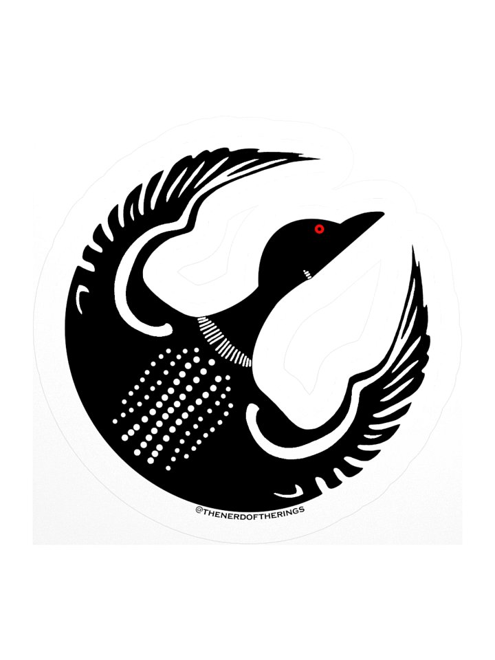 Rebel Loon Sticker - Black & White product image (1)