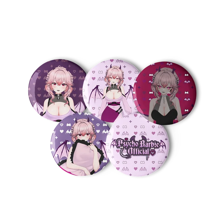 PsychoBarbieOfficial Buttons product image (3)