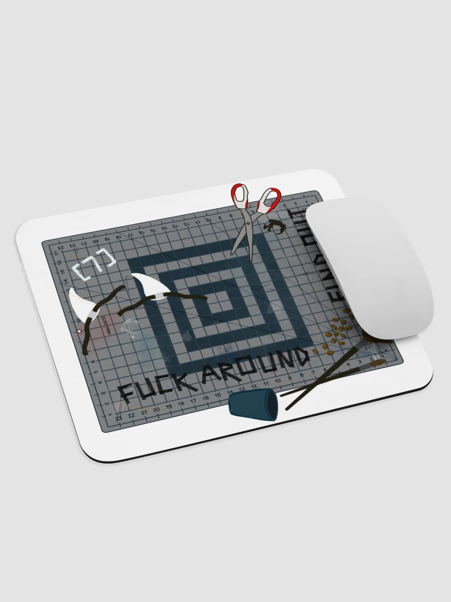 ASolid[7] Craft Desk Mouse Pad (White) product image (1)