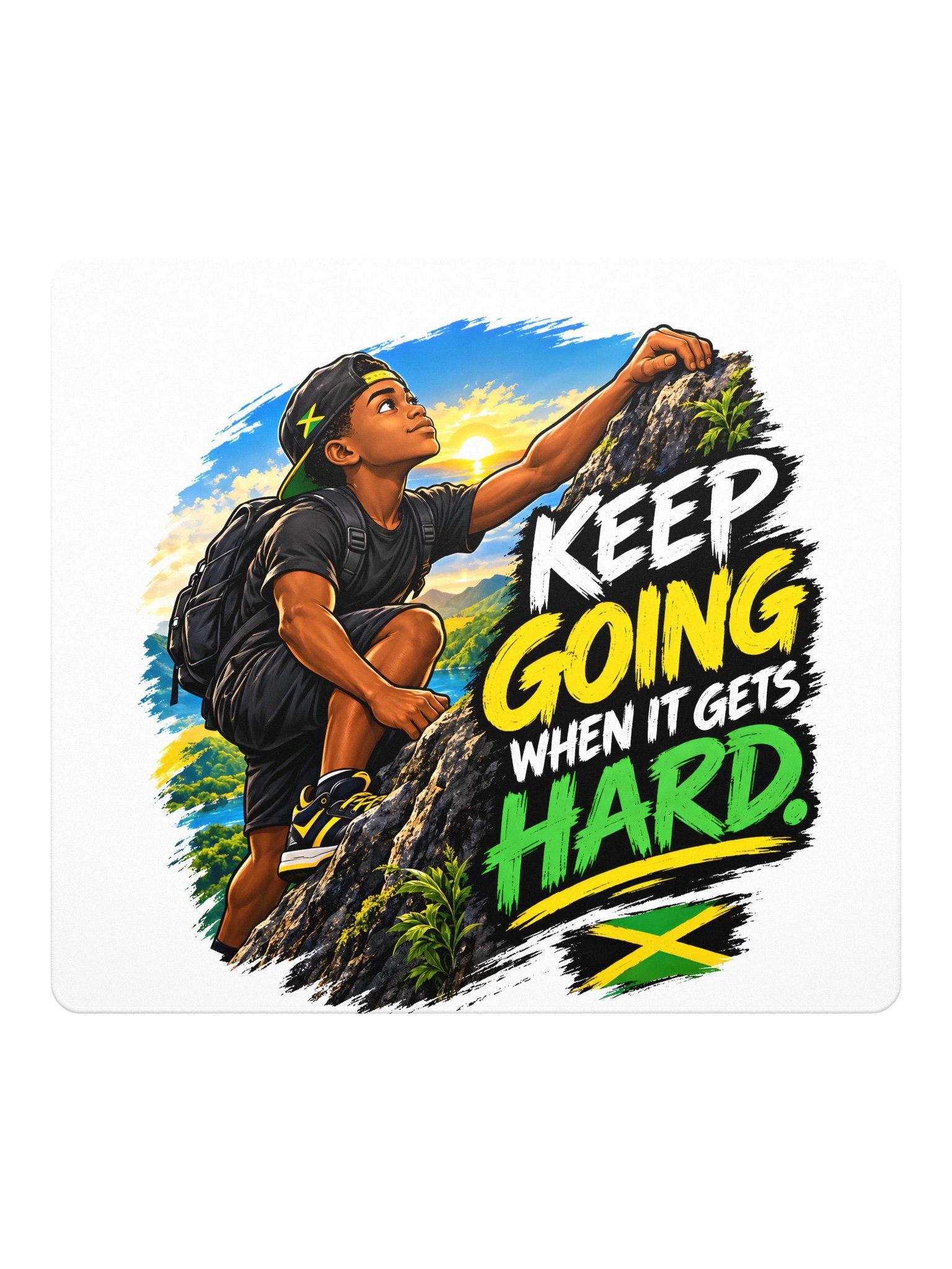 Keep Going Rock Climbing Gaming Mouse Pad product image (3)
