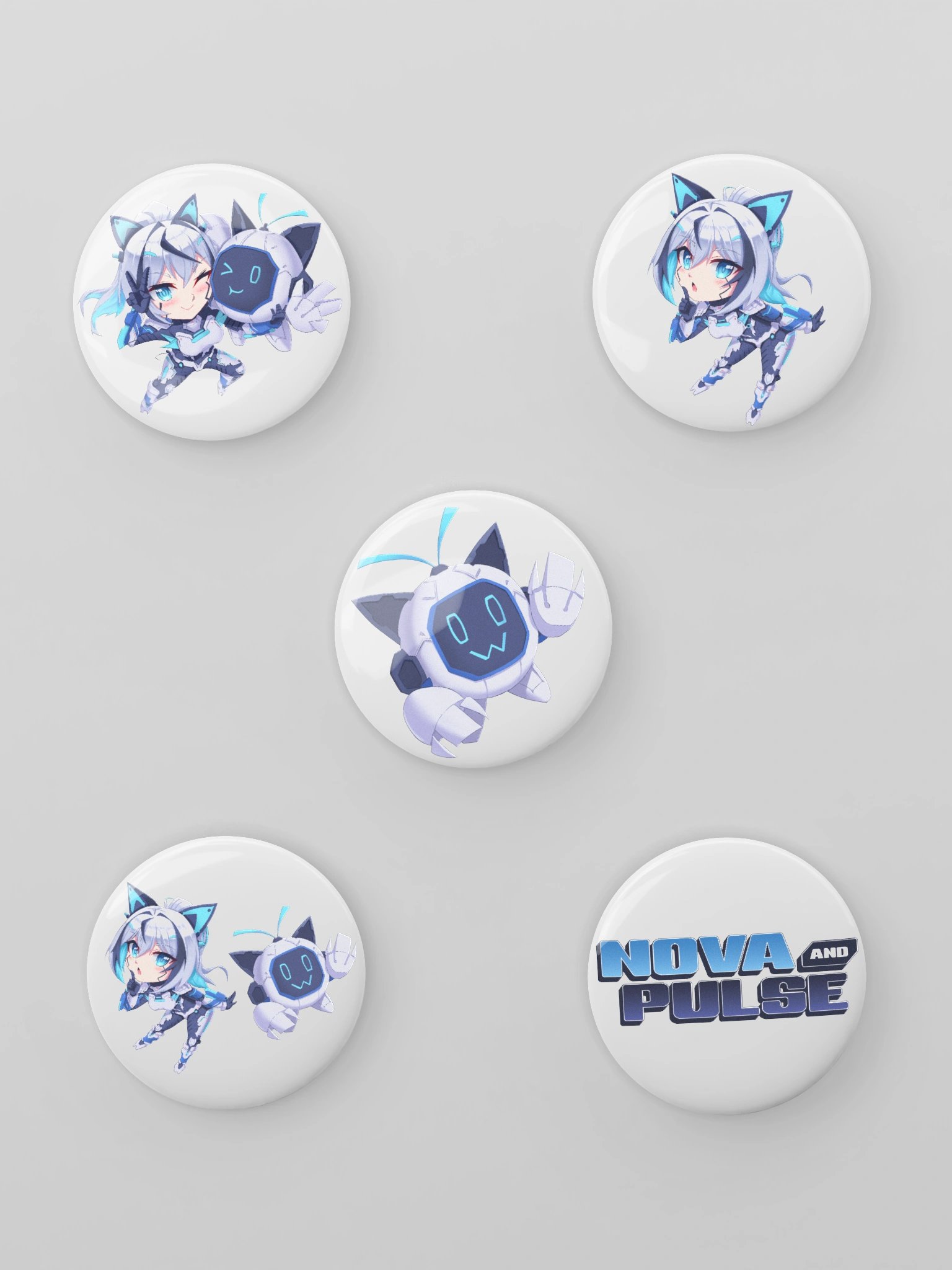 Chibi art pins product image (2)