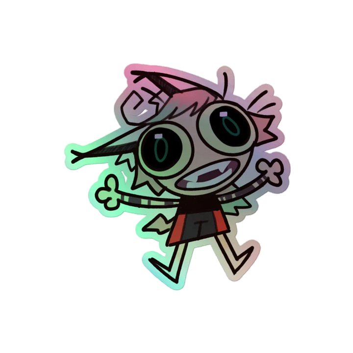 Weird Snebby Holographic Sticker product image (2)