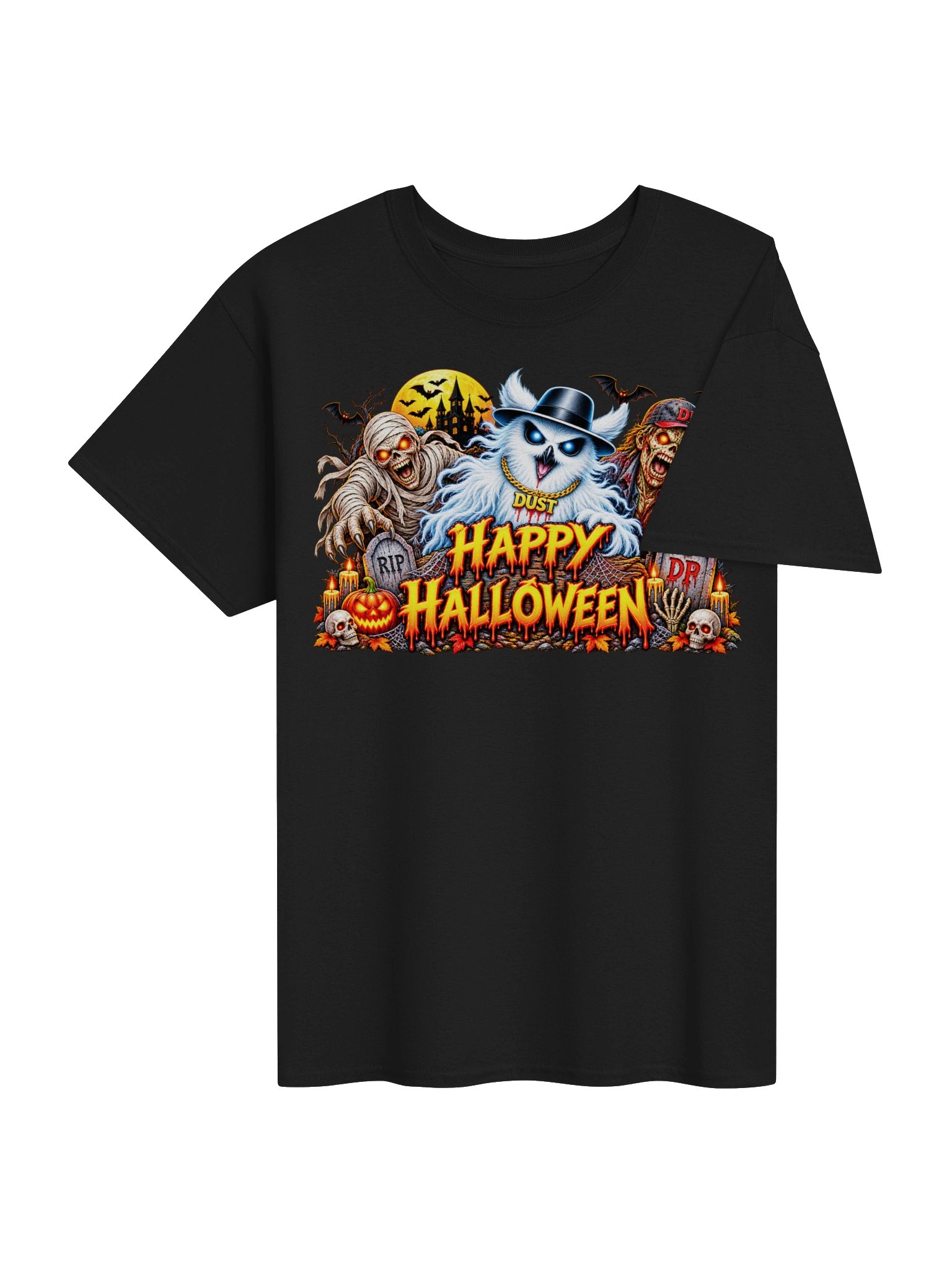 Phant Owl Mummy Zombie Gildan Heavyweight T-Shirt product image (37)