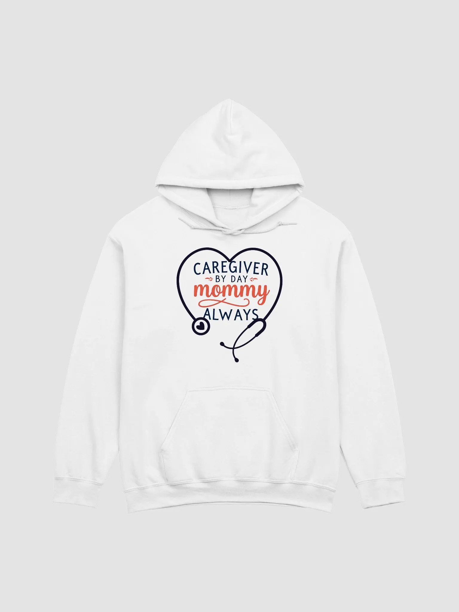 Mommy Always Stethoscope Heart Hoodie product image (1)