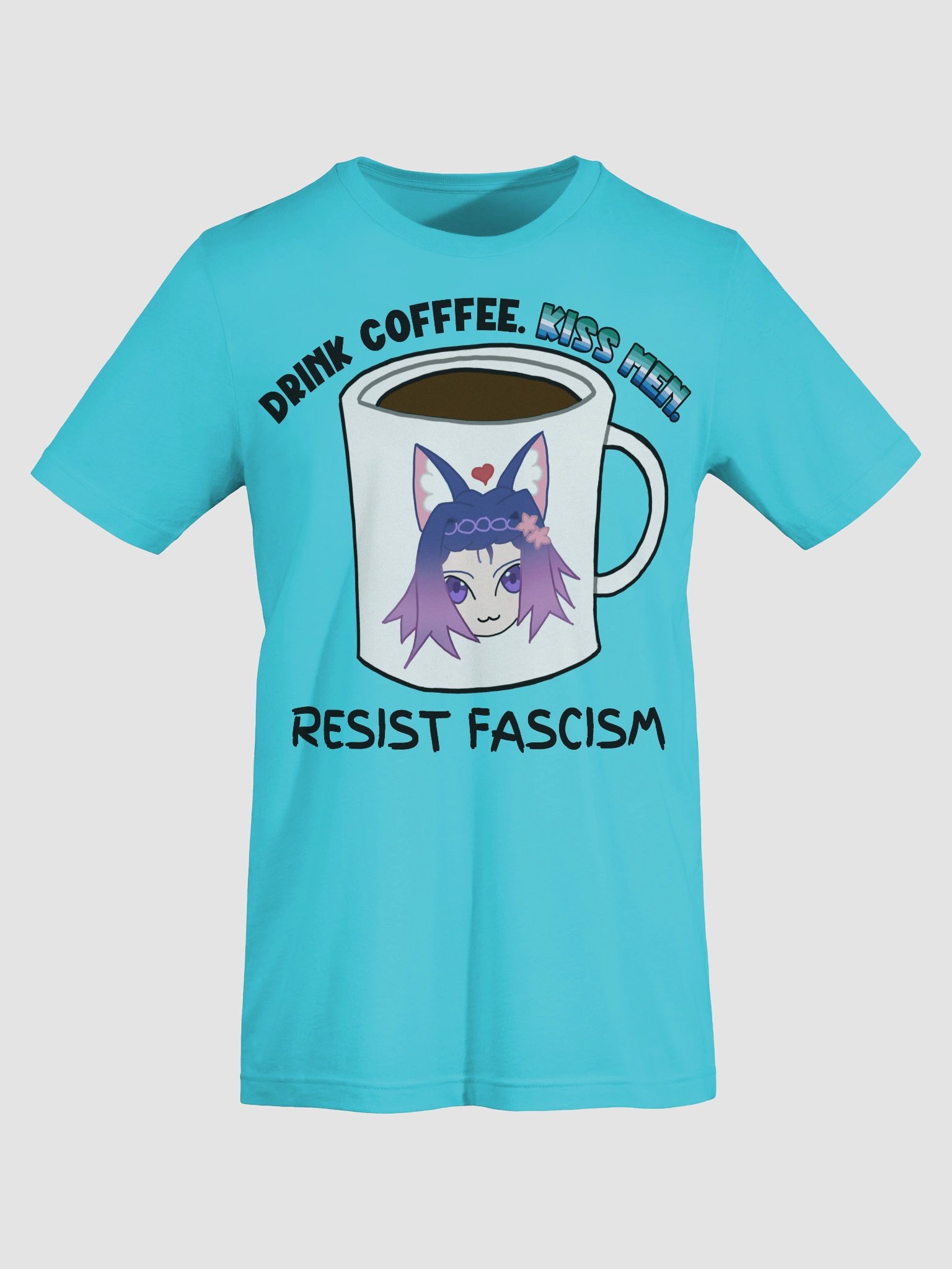 Drink Coffee. Kiss Men. Resist Fascism Shirt product image (4)