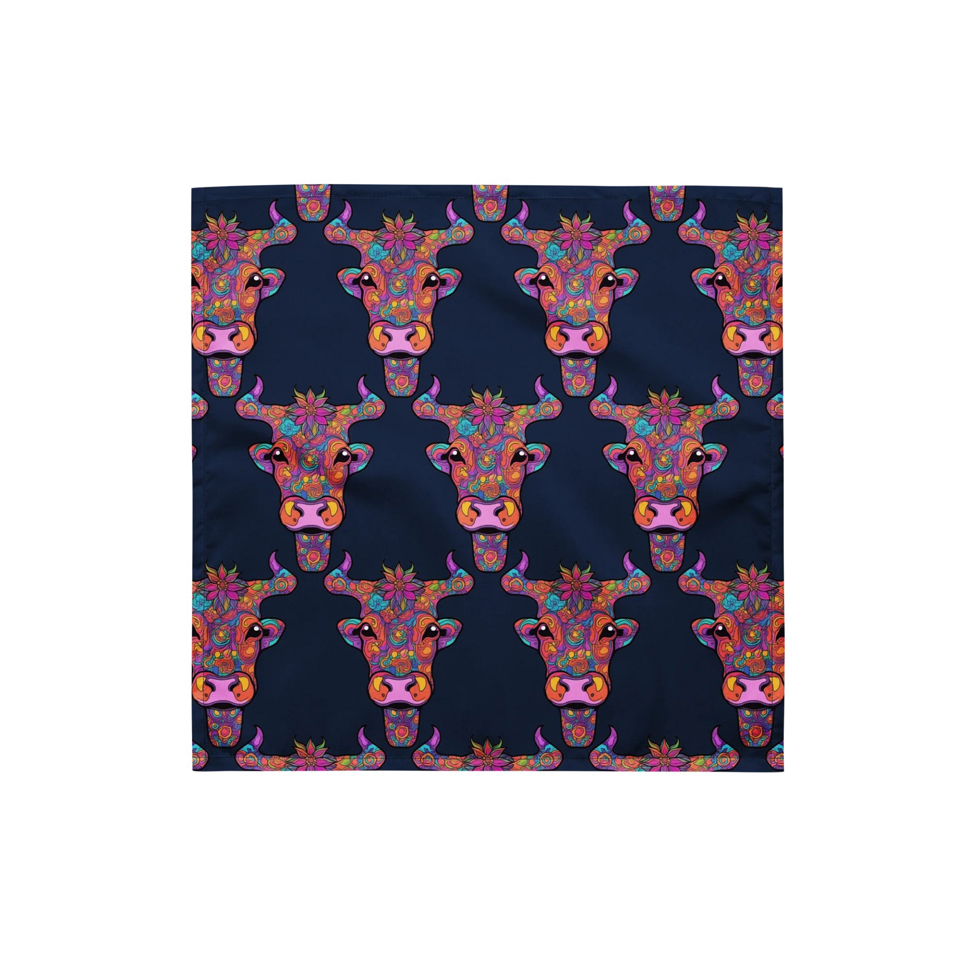 Floral Cow Face - Bandana product image (1)