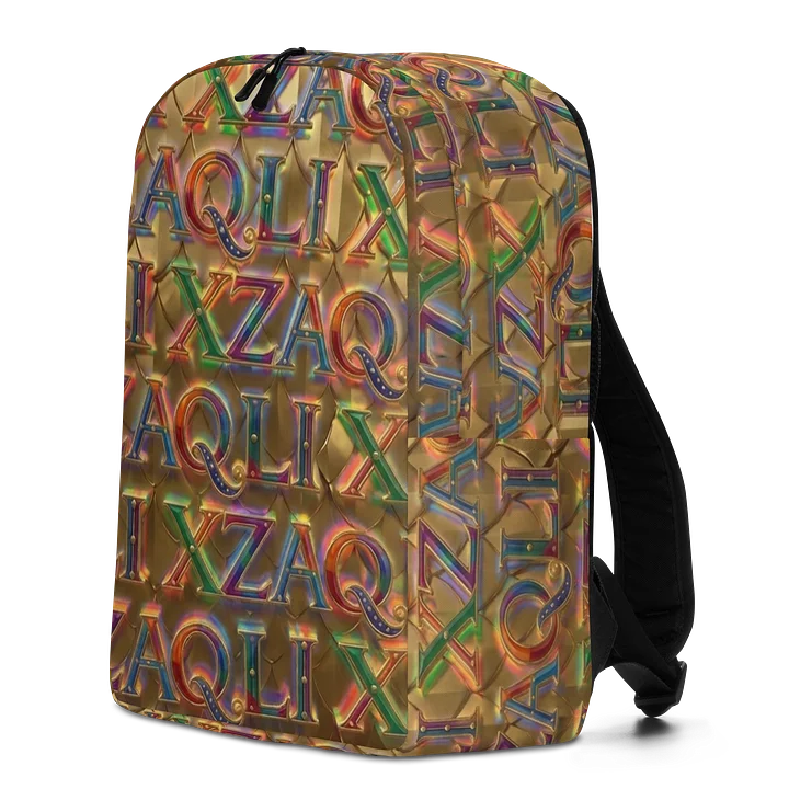 XZAQLI Liquid Gold Monogram Premium Commuter Backpack product image (2)