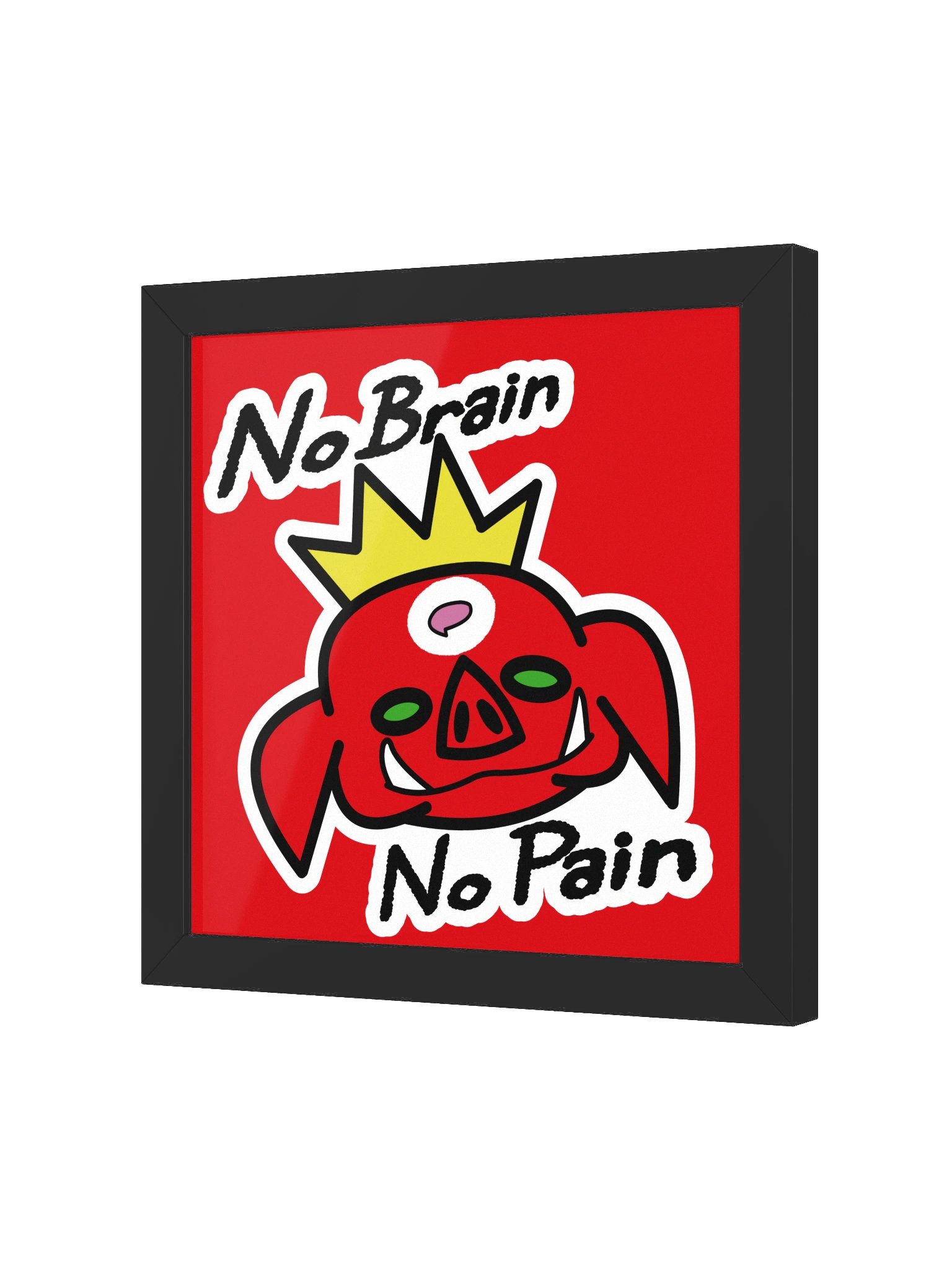 No Brain Framed Poster! product image (16)