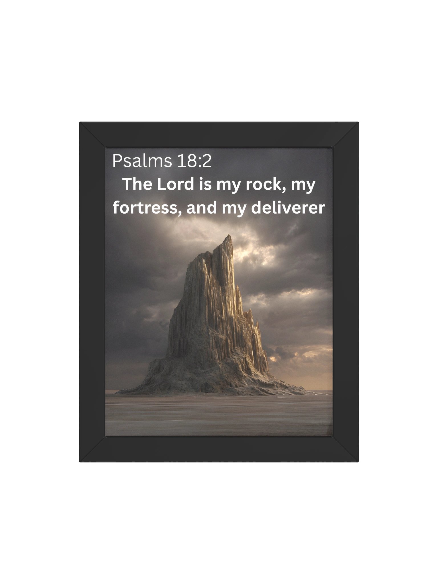 Psalms 18:2 – My Rock & Fortress Wall Art product image (4)