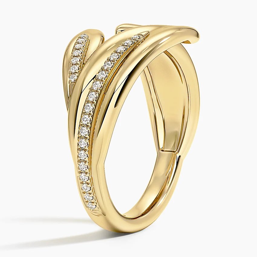Jane Goodall Olive Branch Lab Diamond Ring in 925 Sterling Silver product image (3)