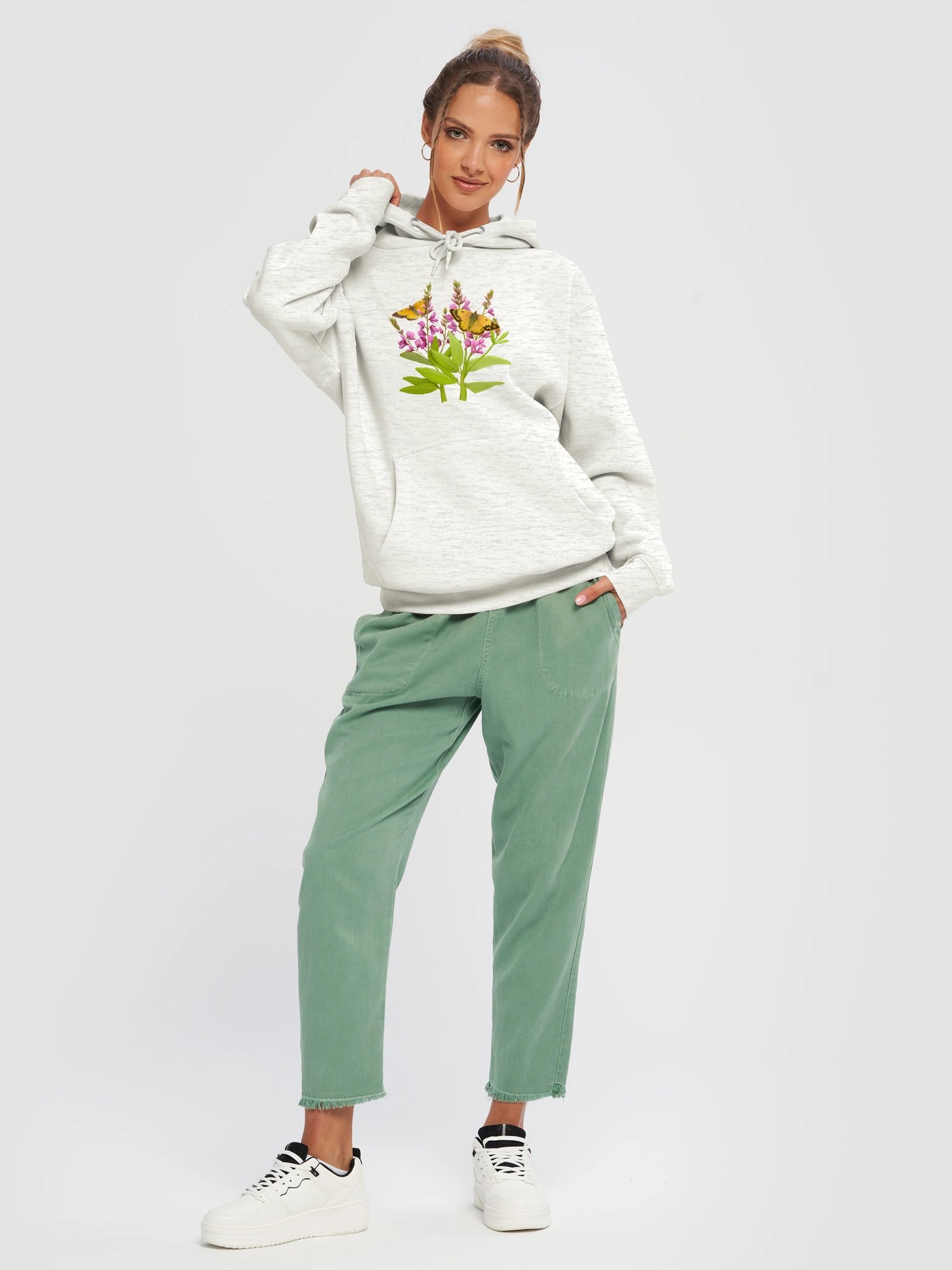 Orange sulphur butterfly Hoodie product image (2)