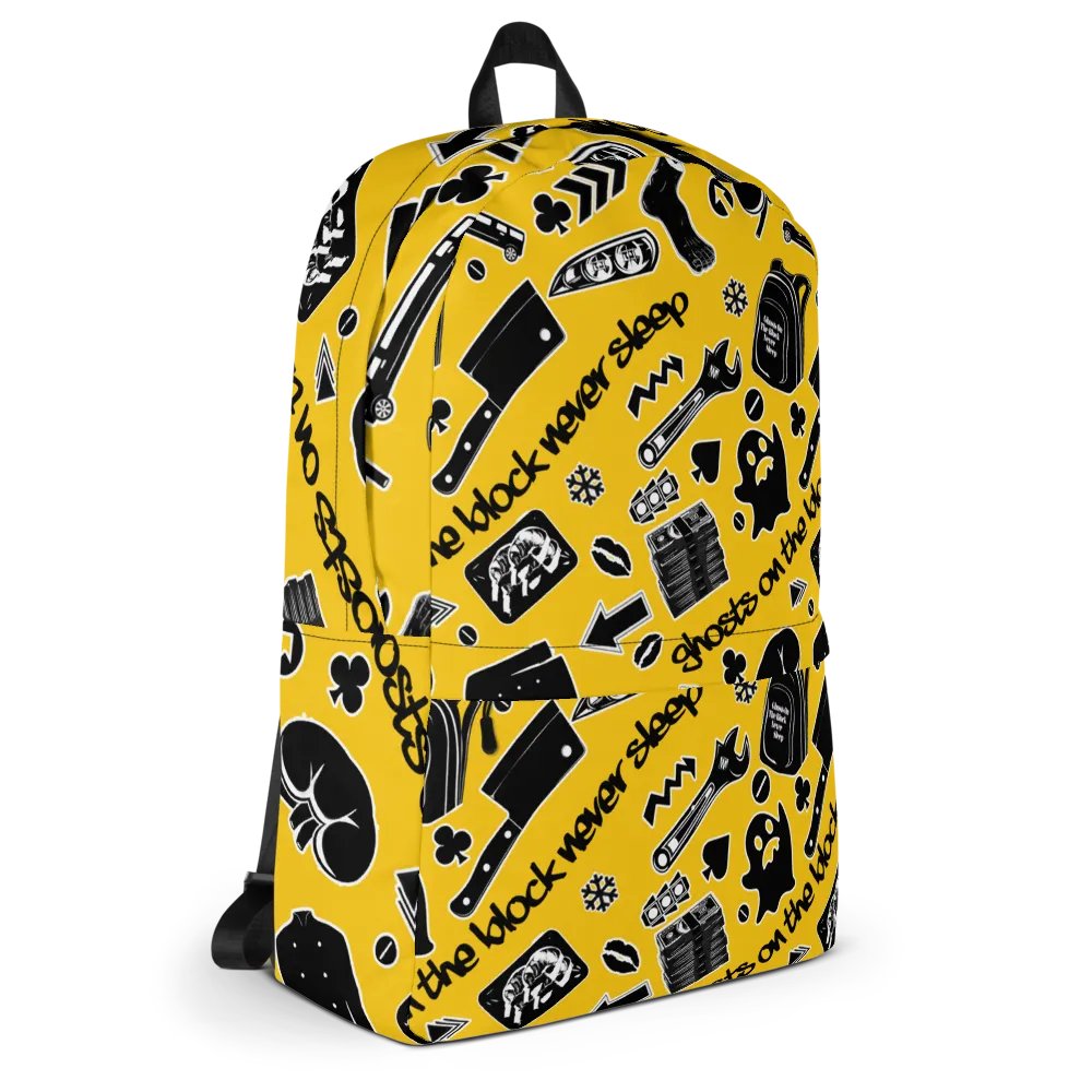 A8M - Ghosts On The Block Never Sleep Bookbag (Magnificent March) product image (5)