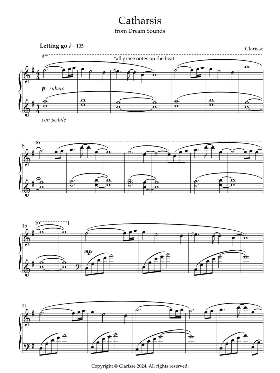 Catharsis - Sheet Music product image (1)