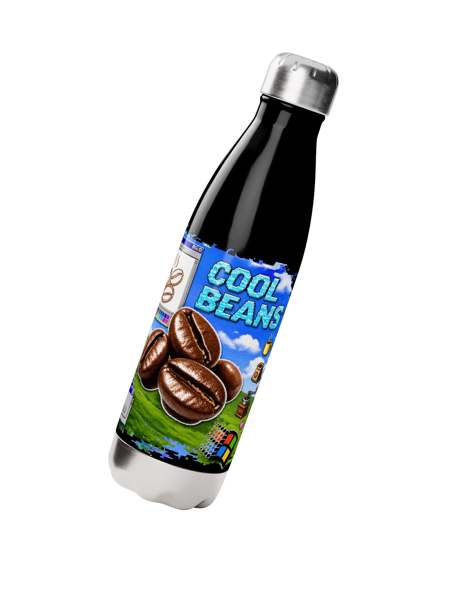 Cool Beans Retro Coffee Water Bottle product image (2)