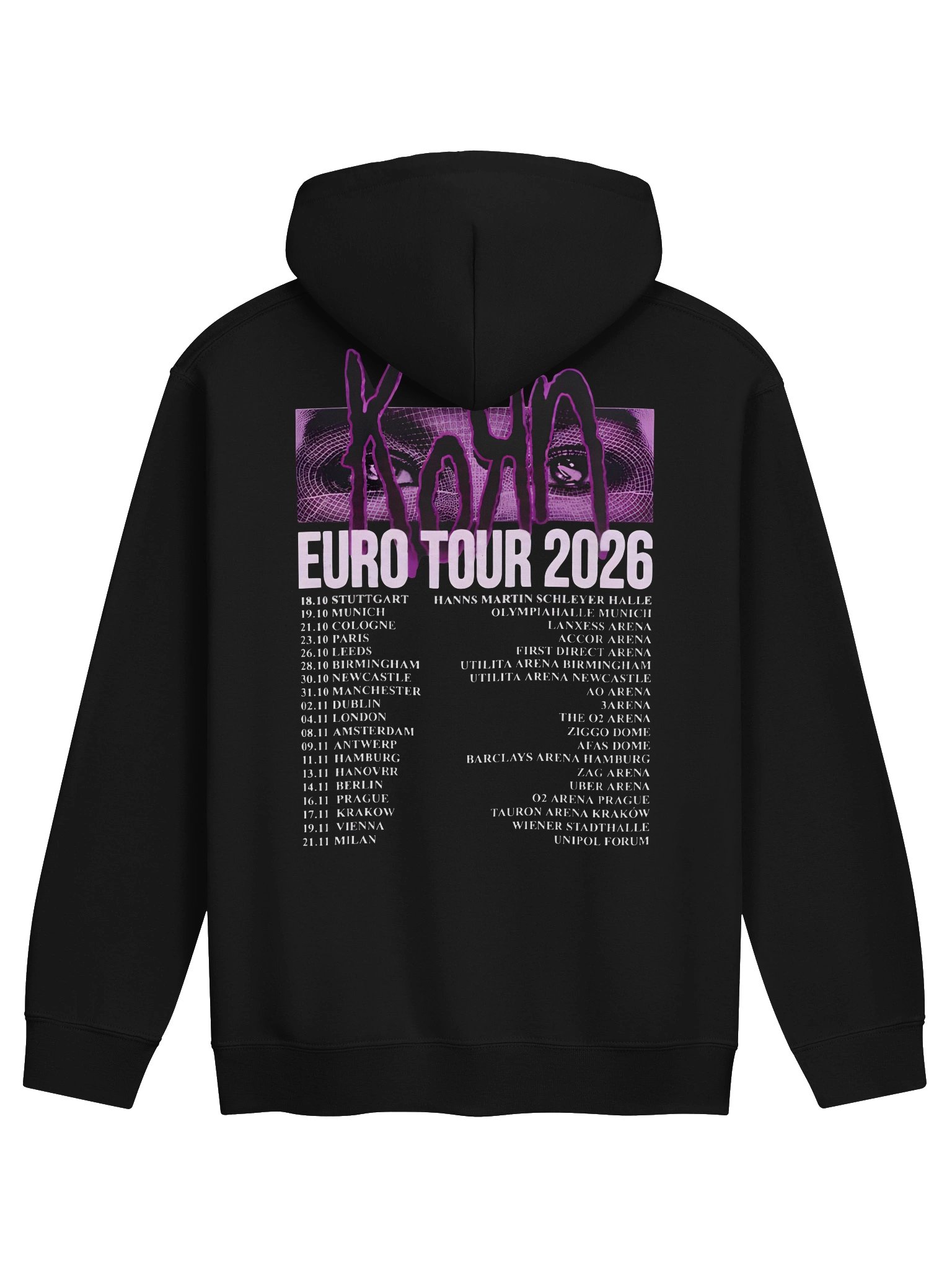 Korn Follow the Leader Euro Tour 2026 Merch Hoodie product image (2)